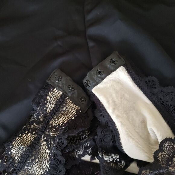 HeyShape Half Laced Thong Stretchy Shapewear Slimming Bodysuit Black Medium - Picture 6 of 11